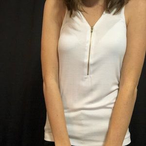 Zipper tank top